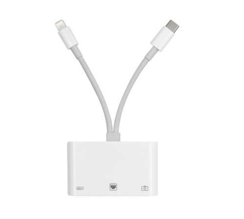 ZR814 Lightning Type-C Ethernet Camera Adaptör