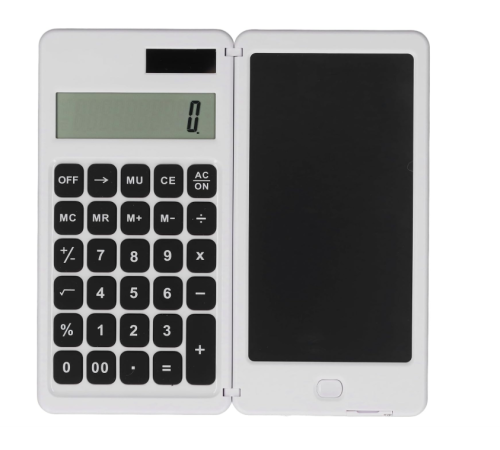 ZR901 Beyaz Yazı Tahtalı Hesap Makinesi