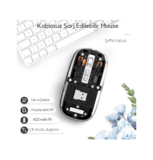 Siyah 501 Bt+ Wireless Mouse ZR1133
