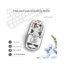 Beyaz 501 Bt+Wireless Mouse ZR1133