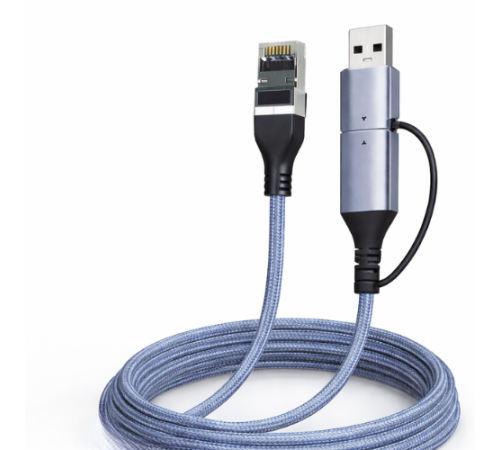 Usb 3.0 Type-C 2 In 1 Gigabit Ethernet Adapter ZR1159