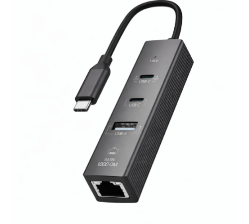 Type-C To 2 Type- Usb Gigabit Ethernet ZR1207