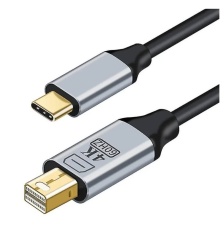 ZR126 Siyah Type-C Mini Dp Çevirici Kablo 1,8 M