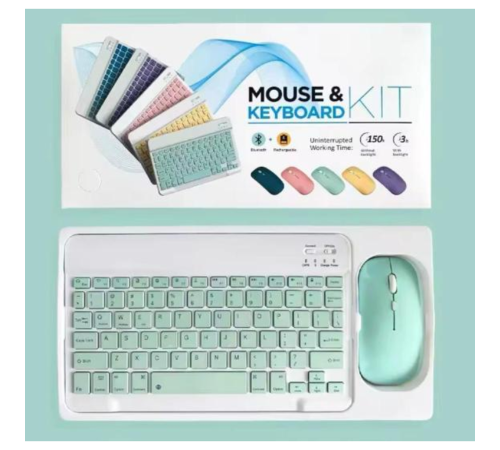 ZR20Km Yeşil Kablosuz Klavye Mouse Set