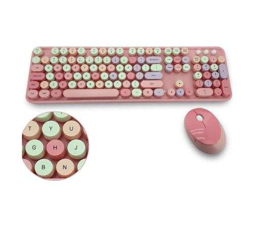 Mofii Pembe Sweet Dm Klavye Mause Set