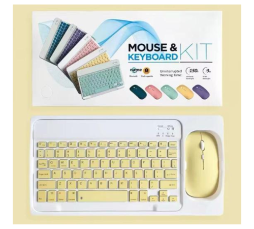 ZR20Km Sarı Kablosuz Klavye Mouse Set