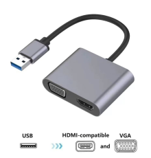Usb To Hdmi+Vga 1080 P Hd09 ZR650
