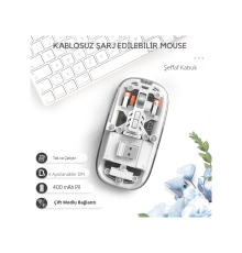 Beyaz 501 Bt+Wireless Mouse ZR1133