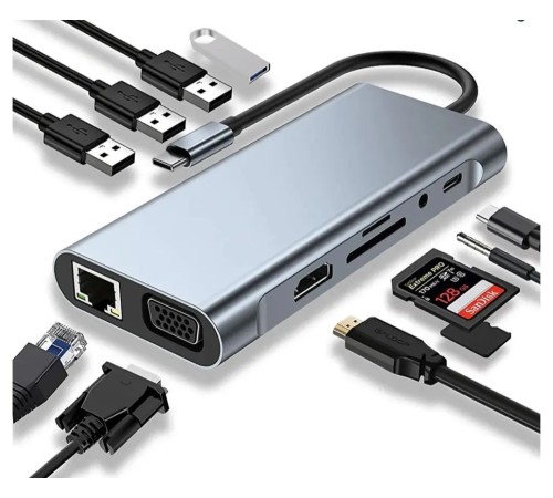 Type C 11 In 1 ZR44 Hdtv Multifunction Adapter