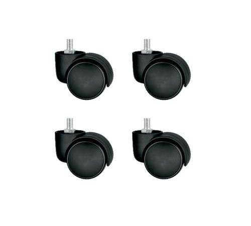 Bürosit Plastik Vidalı Teker - 50MM HKS152 - 4 Adet