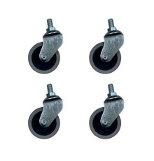 Furç Vidalı Bilyalı Teker - 20x50 - Gri HKS178 - 4 Adet