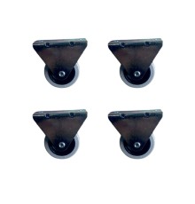 Furç Sabit Teker - 20x50 - Gri HKS180 - 4 Adet