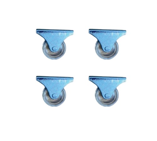 Furç Sabit Teker - 32MM - Şeffaf HKS236 - 4 Adet