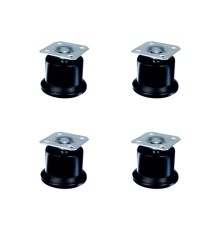 Bekleme Ayak Tablalı - 50MM - Siyah HKS280 - 4 Adet