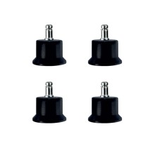 Bekleme Ayak Geçmeli Pimli - 50MM - Siyah 11MM HKS282 - 4 Adet