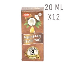 Hindistan Cevizi Yağı 20ml X12 Adet