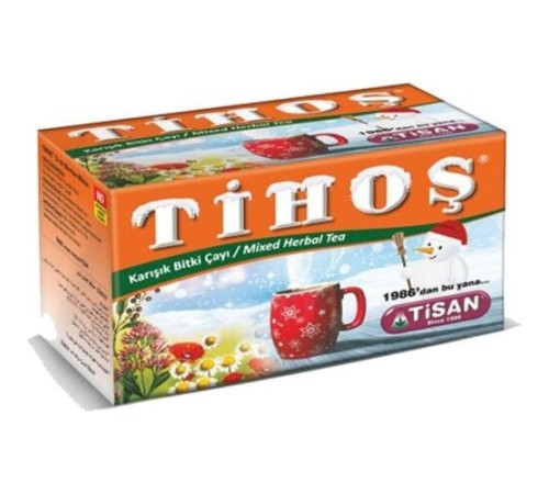 Tihoş (Kış Çayı) Karışık Bitki Çayı 20 Süzen Poşet 12 Adet