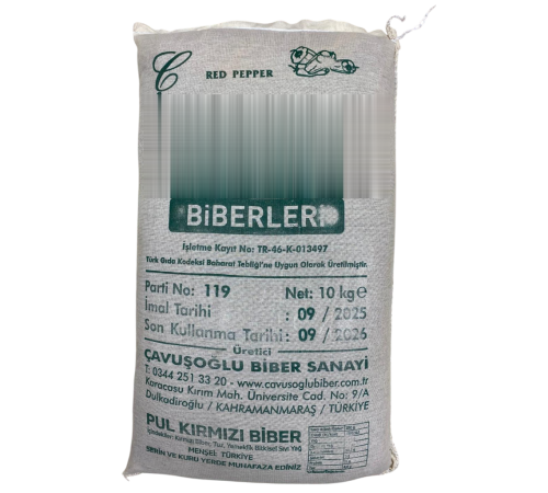 Çavuşoğlu Yağlı Biber 10 KG