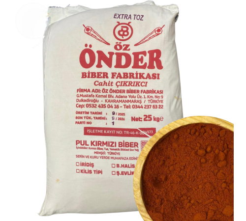Önder Extra Acı Toz Biber 25KG