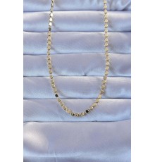 316L Çelik Gold Renk 60 cm Parçalı Ezme Kolye TJ-BKO9470