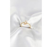 Gold Renk Vintage Model Zirkon Taşlı Yüzük TJ-BYK4187