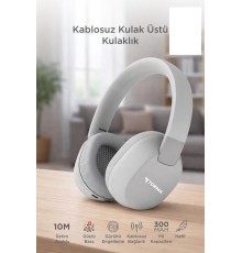 Bluetooth Kulaklık Kulak Üstü Kablosuz Kulaklık HD50 Gri