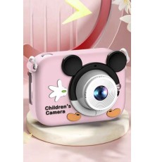 Dijital Fotoğraf Makineleri Oyunlu Çocuk Kamerası 1080P Hd CMR16 Pembe