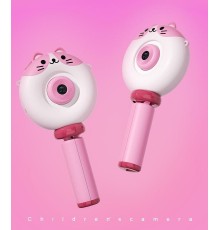 Dijital Fotoğraf Makineleri IPS Ekran Çocuk Kamerası Video Makinesi 1080P S8 Pembe