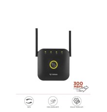 WR-25 Siyah Wifi Sinyal Yakınlaştırıcı Güçlendirici Router 300Mbps