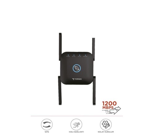 Wifi Sinyal Güçlendirici Yakınlaştırıcı Pro Router AC24 Siyah