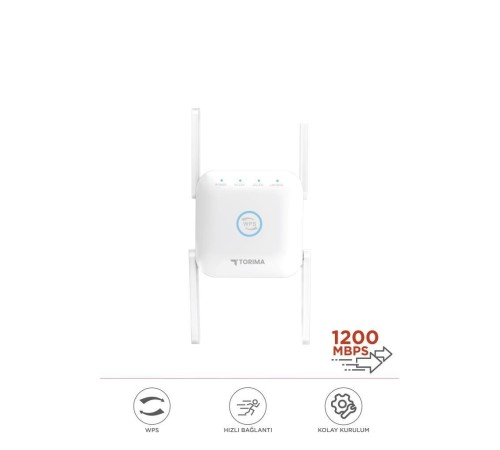 Wifi Sinyal Güçlendirici Yakınlaştırıcı Pro Router AC24 Beyaz