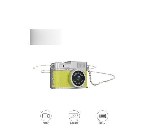 Dijital Fotoğraf Makineleri Video Kamera Mini Anahtarlık 1080P CMR35 Sarı