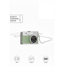 Dijital Fotoğraf Makineleri Video Kamera Mini Anahtarlık 1080P CMR35 Yeşil