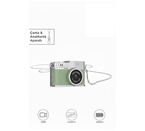 Dijital Fotoğraf Makineleri Video Kamera Mini Anahtarlık 1080P CMR35 Yeşil