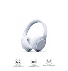 Bluetooth Kulaklık Kulak Üstü Kablosuz Kulaklık TH53 Beyaz