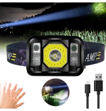 Pratik Sensörlü Sinyalli Kafa Lambası LED Güçlü Aydınlatma Yüksek Performans WT-024