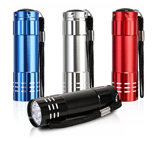 9 LED’li Pilli El Feneri Pratik ve Ekonomik Aydınlatma Kompakt Günlük Kullanım WT-036