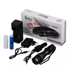 Zoomlu Güçlü El Feneri Ayarlanabilir Işık Açısı Yüksek Performans LED Aydınlatma WT-037