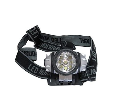 9 LED’li Pilli Kafa Lambası Güçlü Aydınlatma Kompakt Taşınabilir Model WT-042