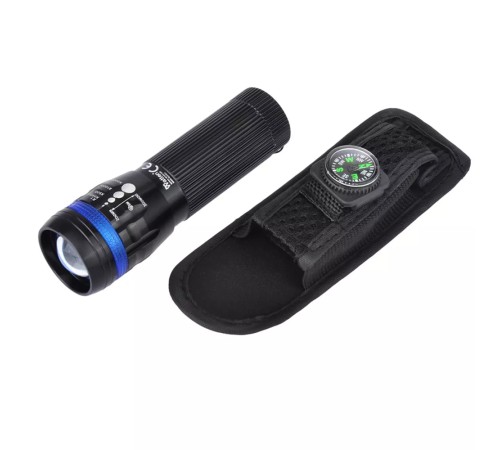 Uzun Menzilli Süper Zoomlu Pilli LED El Feneri Güçlü Işık Performansı WT-060