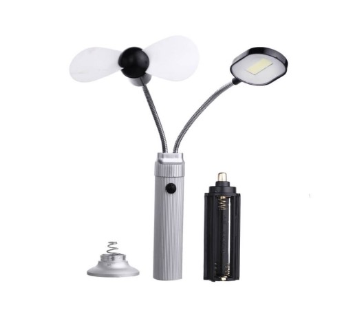 Şarjlı Pervaneli Mıknatıslı LED Masa Lambası Taşınabilir Çok Fonksiyonlu Aydınlatma WT-093