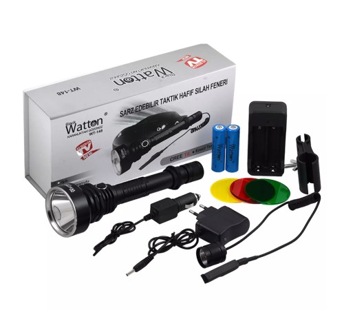 800 Lümen TX6 LED cı Feneri Güçlü Aydınlatma Uzun Menzilli Profesyonel Model WT-148