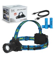 12000 Lümen CREE P360 Şarjlı Kafa Lambası Güçlü LED Aydınlatma Profesyonel Model WT-627