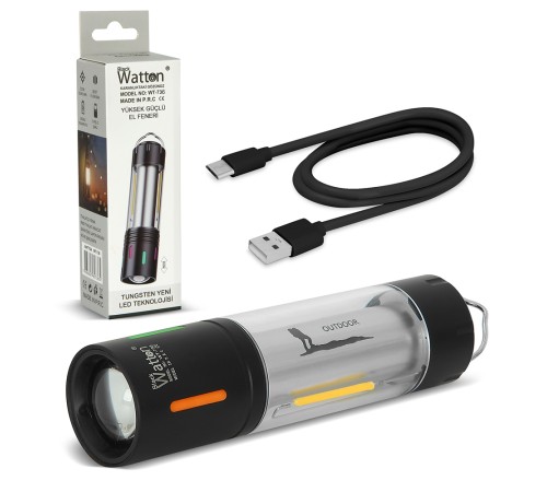 TG LED Şarjlı Kamp Lambası Ortam Aydınlatmalı Taşınabilir Güçlü Işık WT-736
