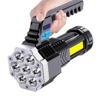 7 Başlıklı Çok Fonksiyonlu Şarjlı El Feneri HS30