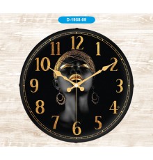 Galaxy D-1958-09 Bombe Mika Cam Duvar Saati ARAP KIZI 2