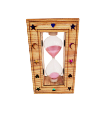 Ahşap Işıklı Kum Saati