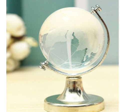 Kristal Büyük Boy Cam Dünya Küresi
