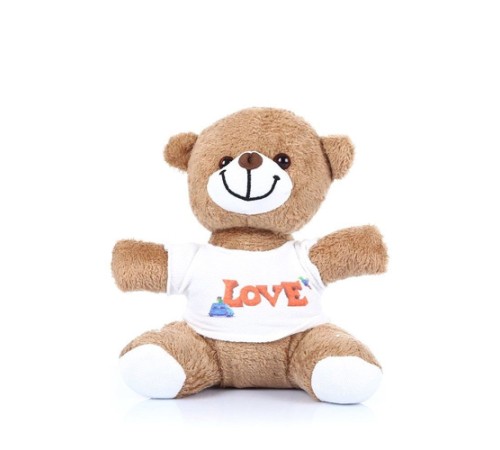 Love Tişörtlü Peluş Ayıcık