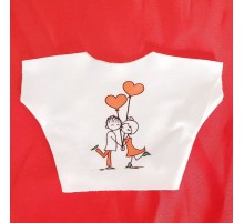 Mutlu Çift Temalı Baskılı Tişört